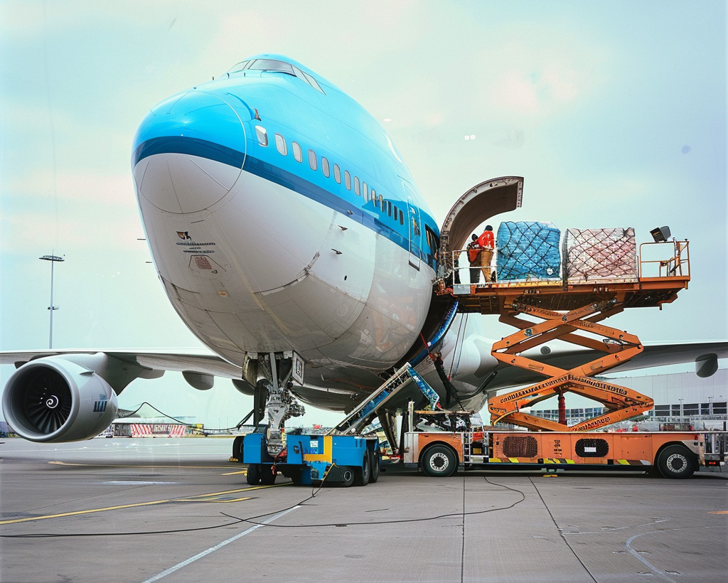 Cargo KLM vliegtuig